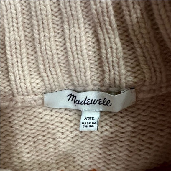 MADEWELL Overbrook Fair Isle Mockneck Sweater, EUC! - Picture 6 of 7